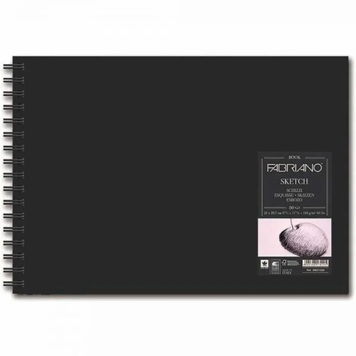 Supertrend Sketchbook Spiralli Sert Kapak Spiralli Eskiz Çizim Defteri 110 gr. A4 80 yaprak