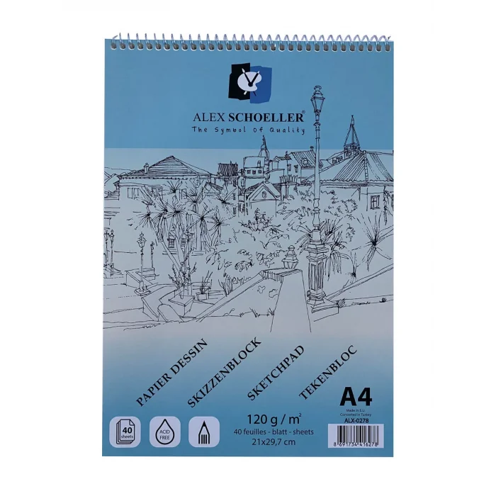 Supertrend Spiralli Eskiz Çizim Defteri 120 gr. A4 40 yp.