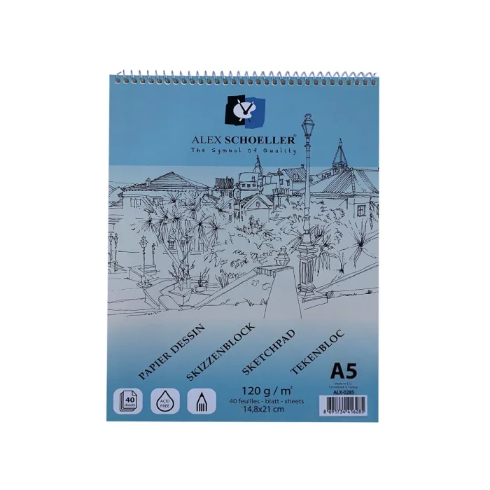 Supertrend Spiralli Eskiz Çizim Defteri 120 gr. A5 40 yp.