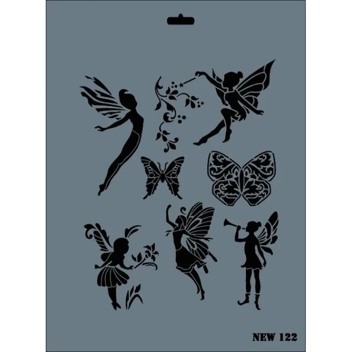 Supertrend Stencil Boyama Şablonu 25x35 cm. NEW-122