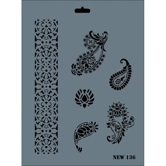 Supertrend Stencil Boyama Şablonu 25x35 cm. NEW-136