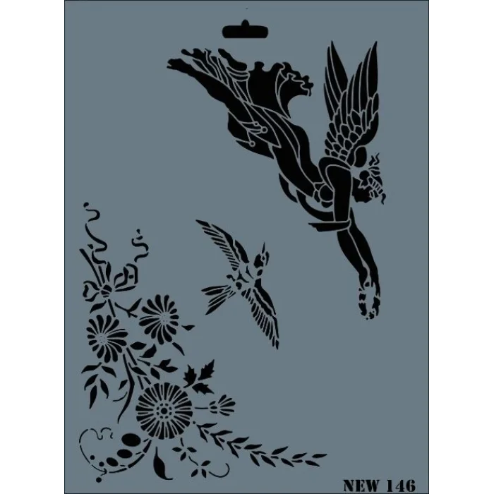 Supertrend Stencil Boyama Şablonu 25x35 cm. NEW-146