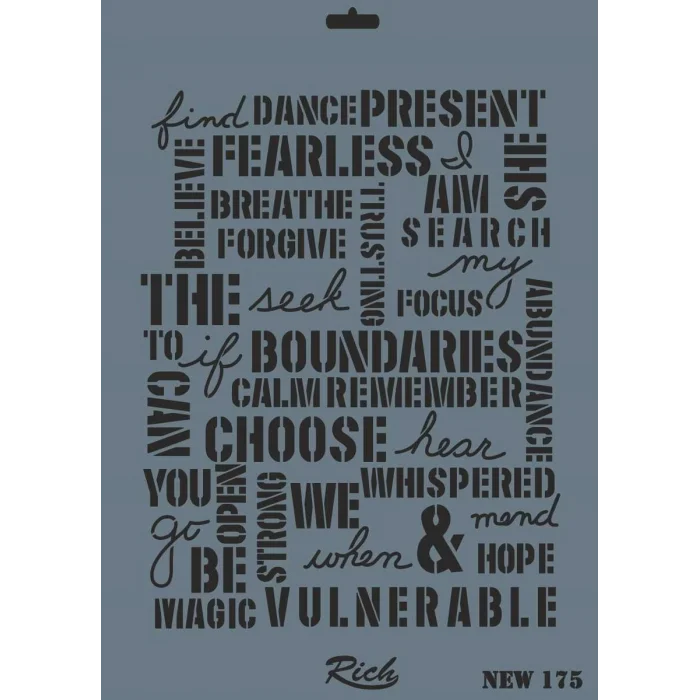 Supertrend Stencil Boyama Şablonu 25x35 cm. NEW-175