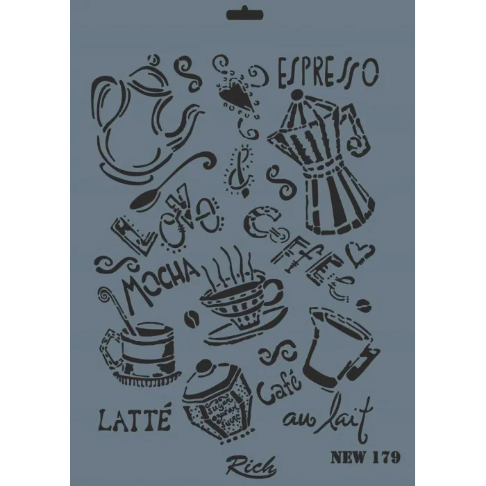 Supertrend Stencil Boyama Şablonu 25x35 cm. NEW-179