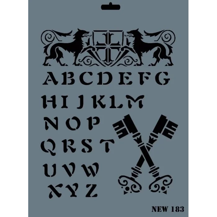 Supertrend Stencil Boyama Şablonu 25x35 cm. NEW-183