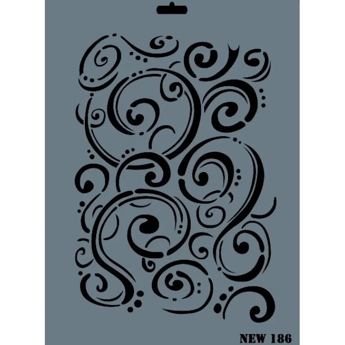 Supertrend Stencil Boyama Şablonu 25x35 cm. NEW-186