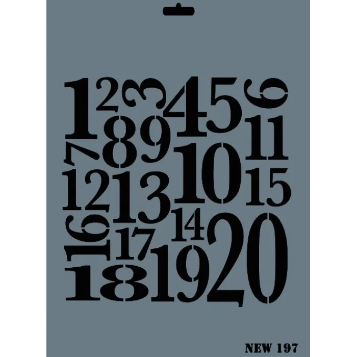 Supertrend Stencil Boyama Şablonu 25x35 cm. NEW-197