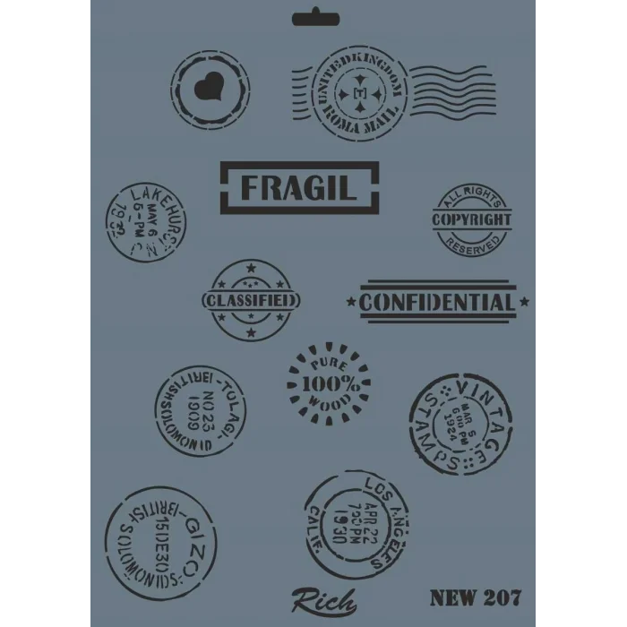 Supertrend Stencil Boyama Şablonu 25x35 cm. NEW-207