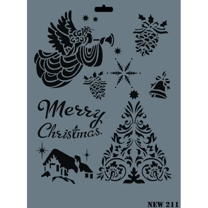 Supertrend Stencil Boyama Şablonu 25x35 cm. NEW-211