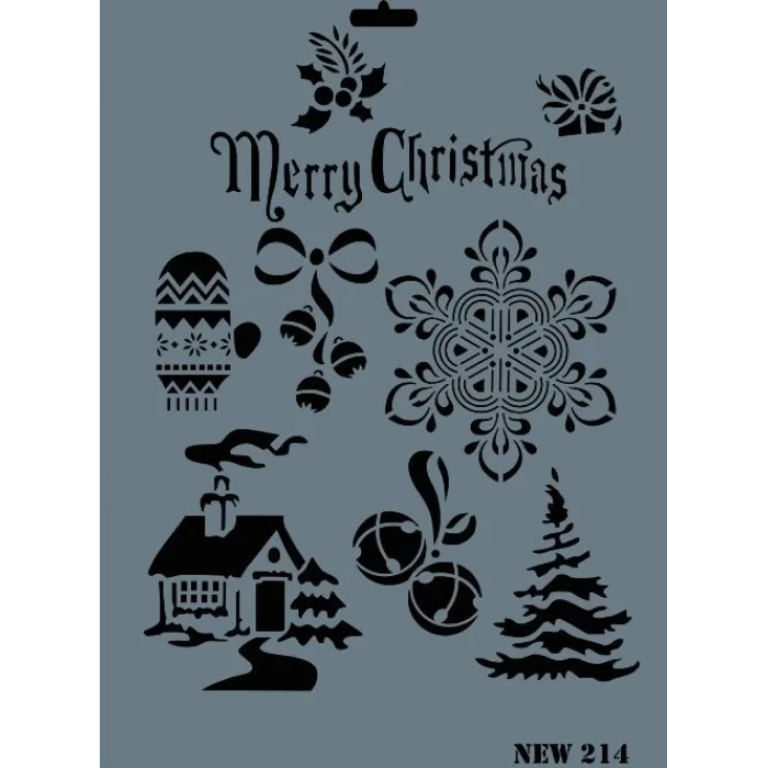 Supertrend Stencil Boyama Şablonu 25x35 cm. NEW-214