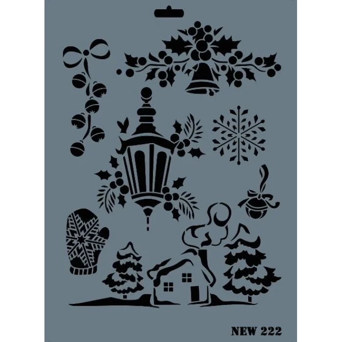 Supertrend Stencil Boyama Şablonu 25x35 cm. NEW-222