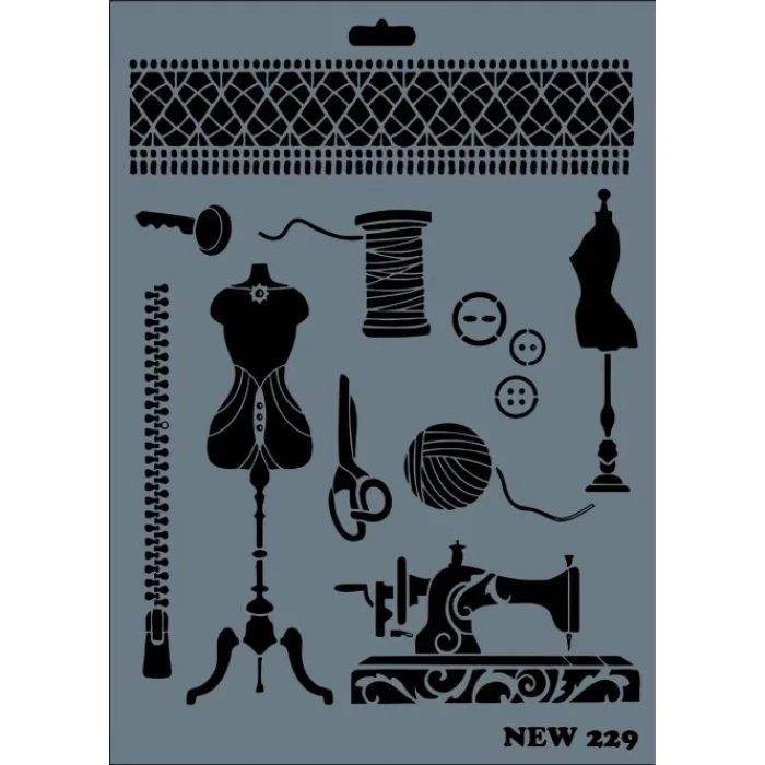 Supertrend Stencil Boyama Şablonu 25x35 cm. NEW-229