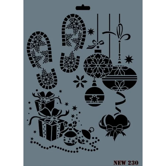 Supertrend Stencil Boyama Şablonu 25x35 cm. NEW-230