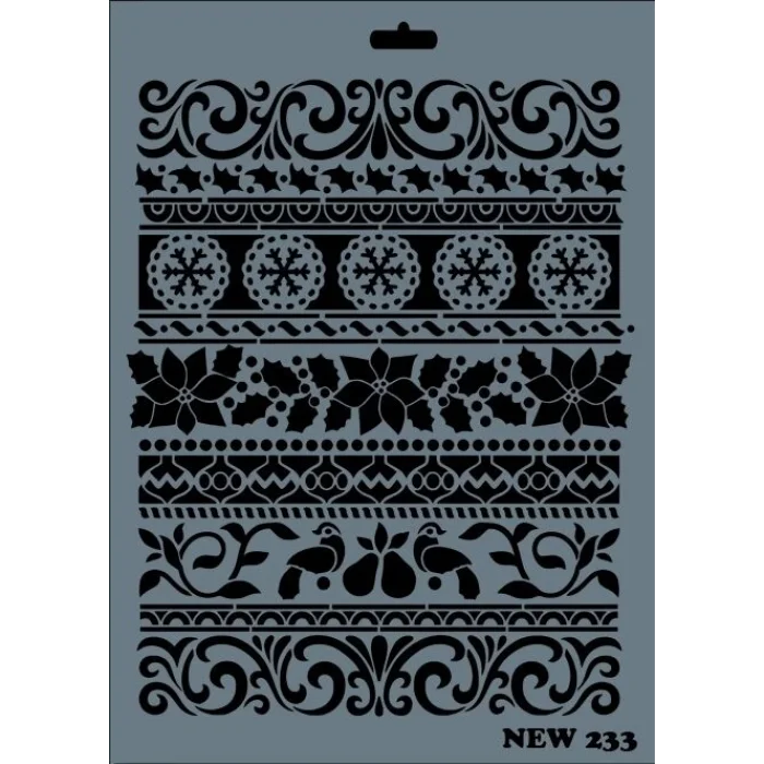 Supertrend Stencil Boyama Şablonu 25x35 cm. NEW-233