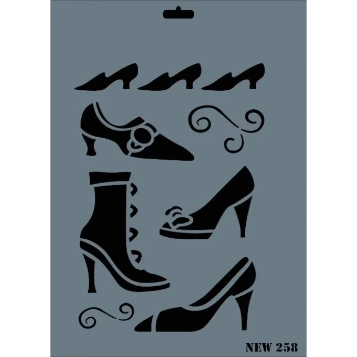 Supertrend Stencil Boyama Şablonu 25x35 cm. NEW-258