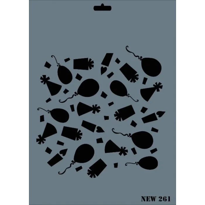 Supertrend Stencil Boyama Şablonu 25x35 cm. NEW-261