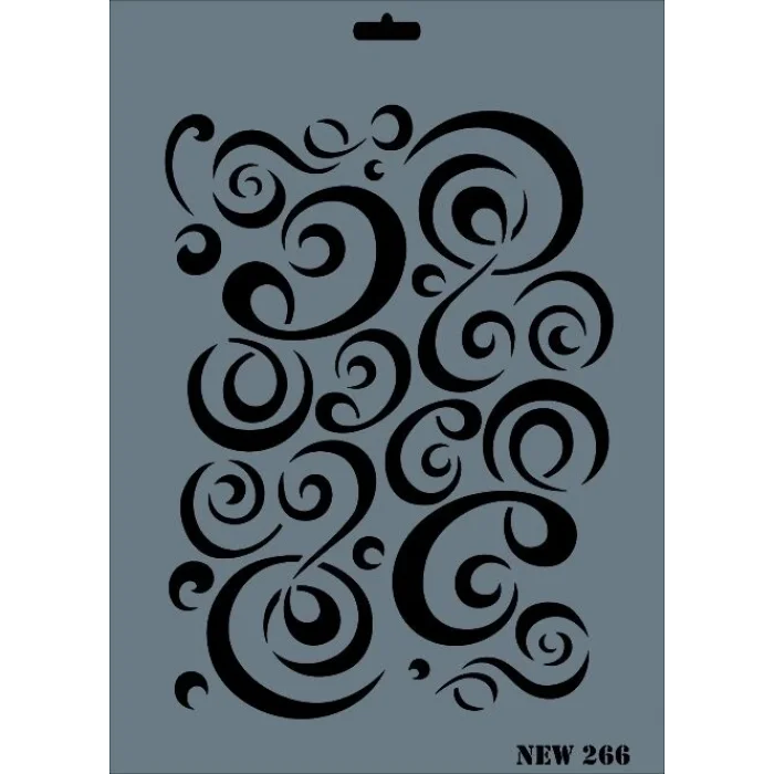 Supertrend Stencil Boyama Şablonu 25x35 cm. NEW-266