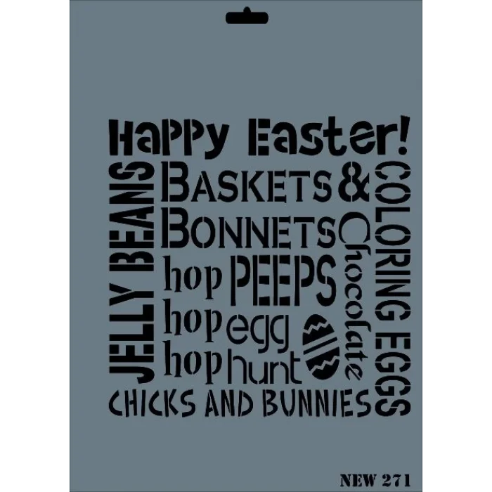 Supertrend Stencil Boyama Şablonu 25x35 cm. NEW-271