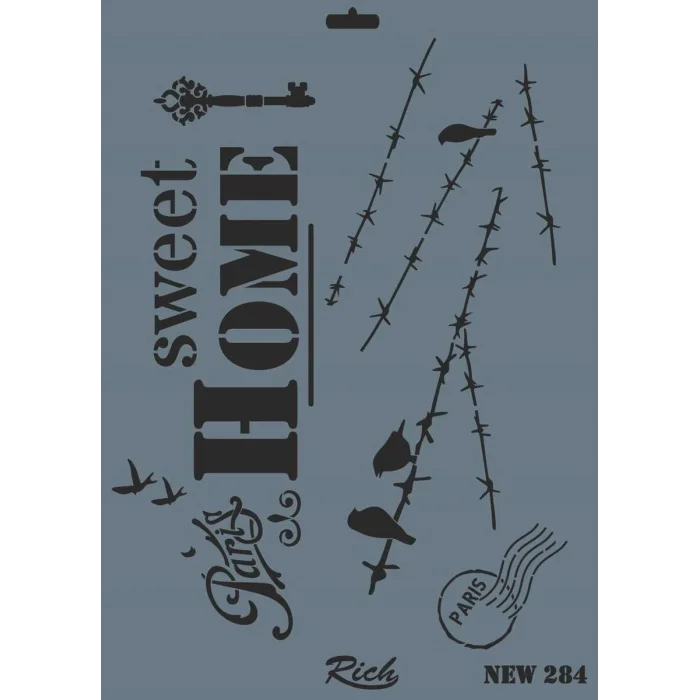 Supertrend Stencil Boyama Şablonu 25x35 cm. NEW-284