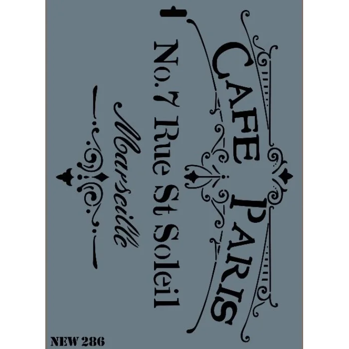 Supertrend Stencil Boyama Şablonu 25x35 cm. NEW-286