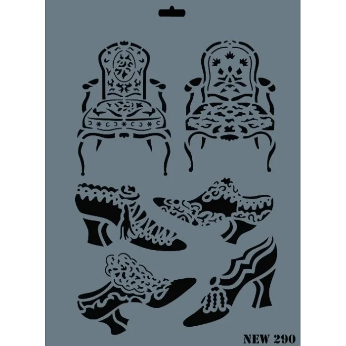 Supertrend Stencil Boyama Şablonu 25x35 cm. NEW-290