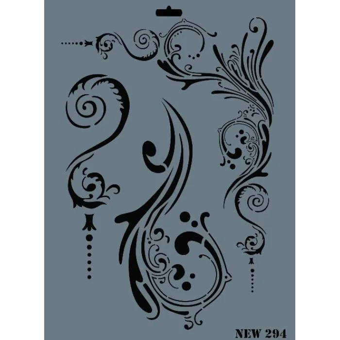 Supertrend Stencil Boyama Şablonu 25x35 cm. NEW-294