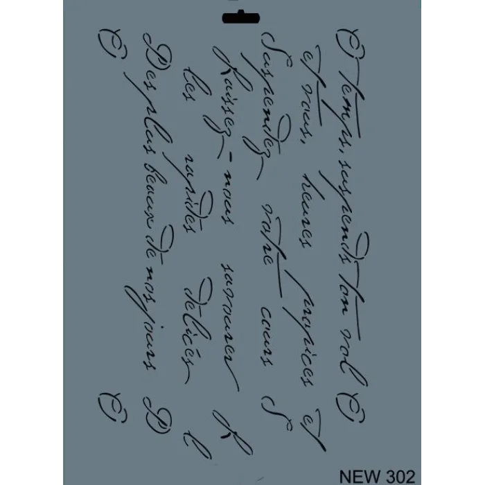 Supertrend Stencil Boyama Şablonu 25x35 cm. NEW-302