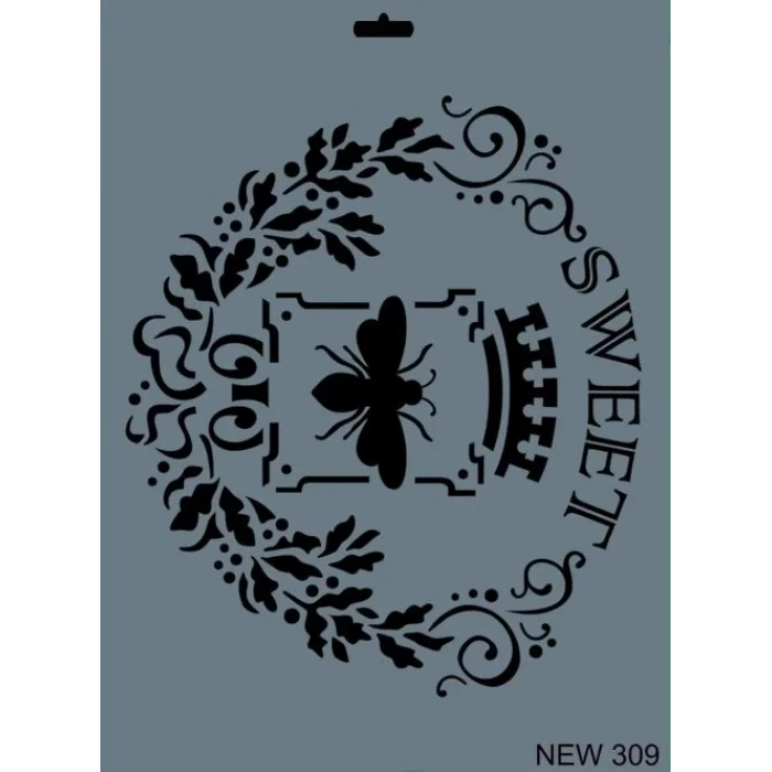 Supertrend Stencil Boyama Şablonu 25x35 cm. NEW-309