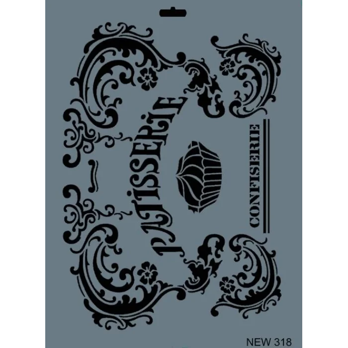 Supertrend Stencil Boyama Şablonu 25x35 cm. NEW-318