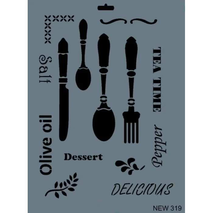 Supertrend Stencil Boyama Şablonu 25x35 cm. NEW-319