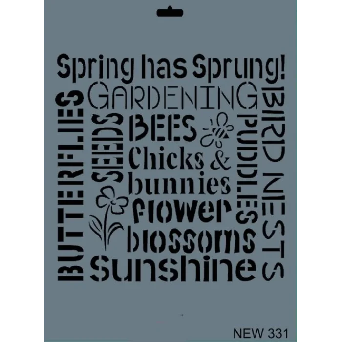 Supertrend Stencil Boyama Şablonu 25x35 cm. NEW-331