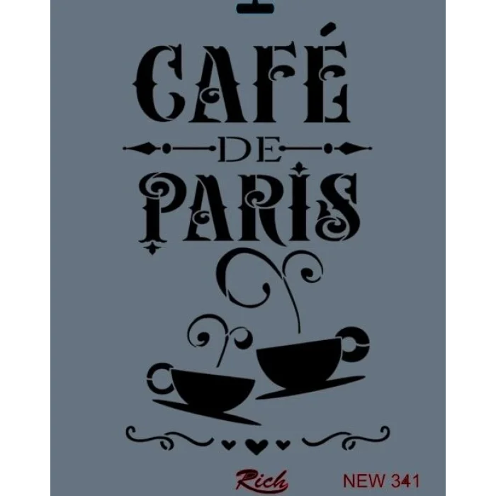 Supertrend Stencil Boyama Şablonu 25x35 cm. NEW-341