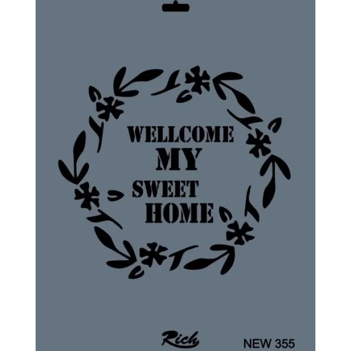 Supertrend Stencil Boyama Şablonu 25x35 cm. NEW-355