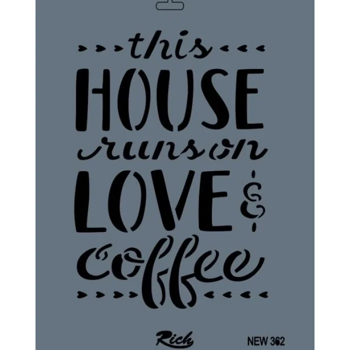 Supertrend Stencil Boyama Şablonu 25x35 cm. NEW-362