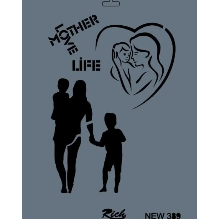 Supertrend Stencil Boyama Şablonu 25x35 cm. NEW-389