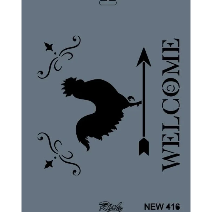 Supertrend Stencil Boyama Şablonu 25x35 cm. NEW-416