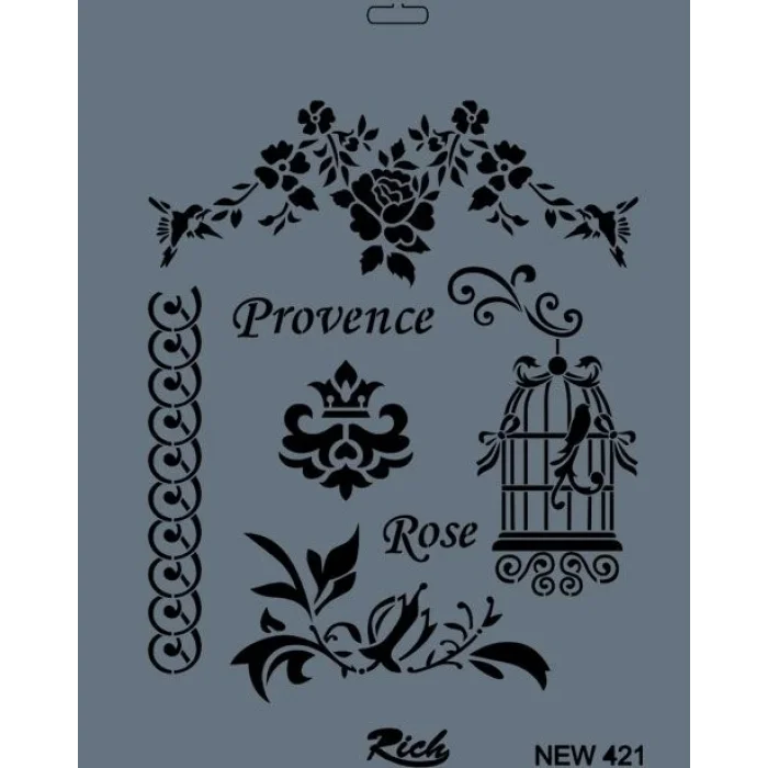 Supertrend Stencil Boyama Şablonu 25x35 cm. NEW-421