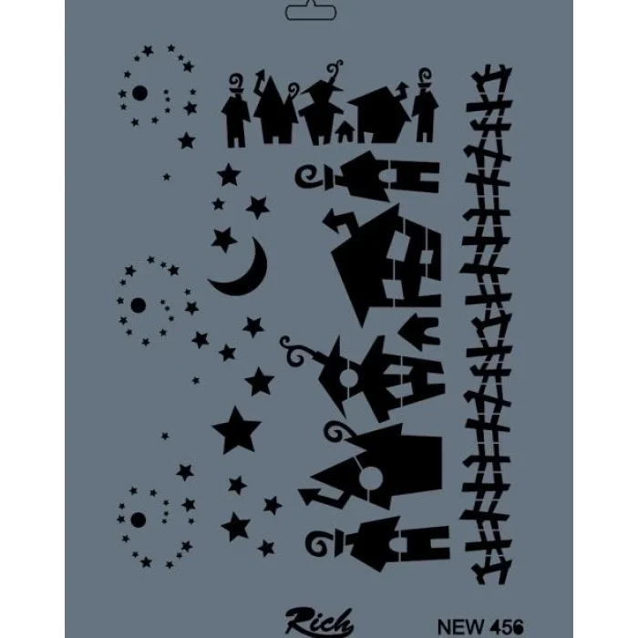 Supertrend Stencil Boyama Şablonu 25x35 cm. NEW-456