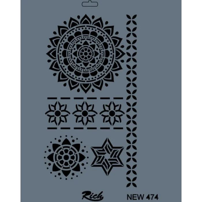 Supertrend Stencil Boyama Şablonu 25x35 cm. NEW-474