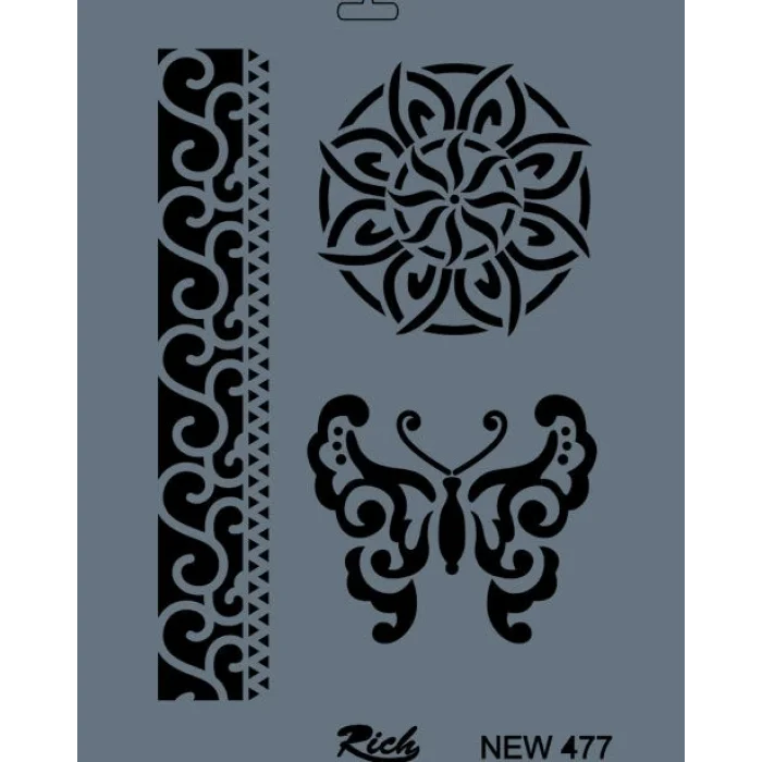 Supertrend Stencil Boyama Şablonu 25x35 cm. NEW-477