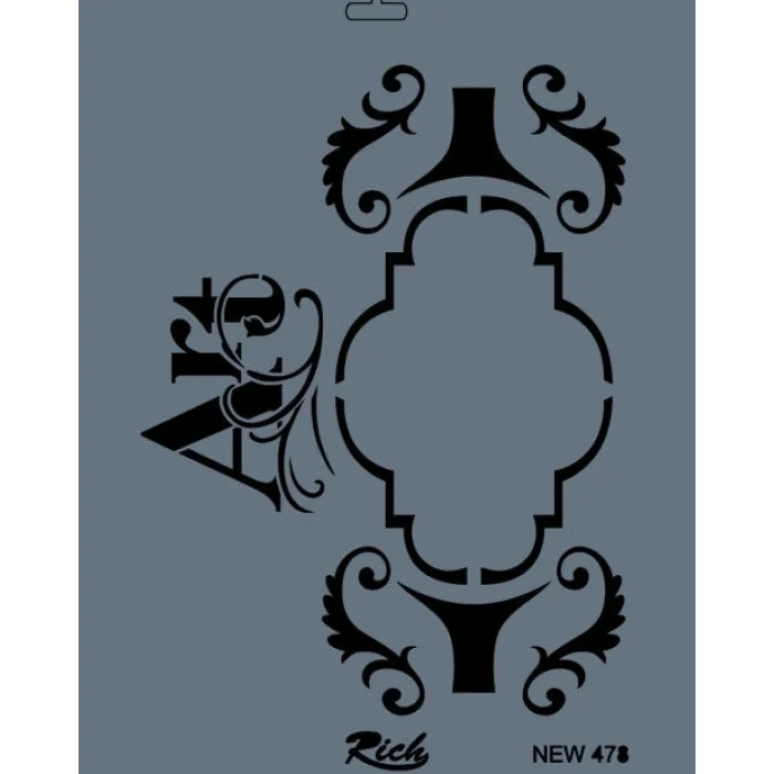 Supertrend Stencil Boyama Şablonu 25x35 cm. NEW-478