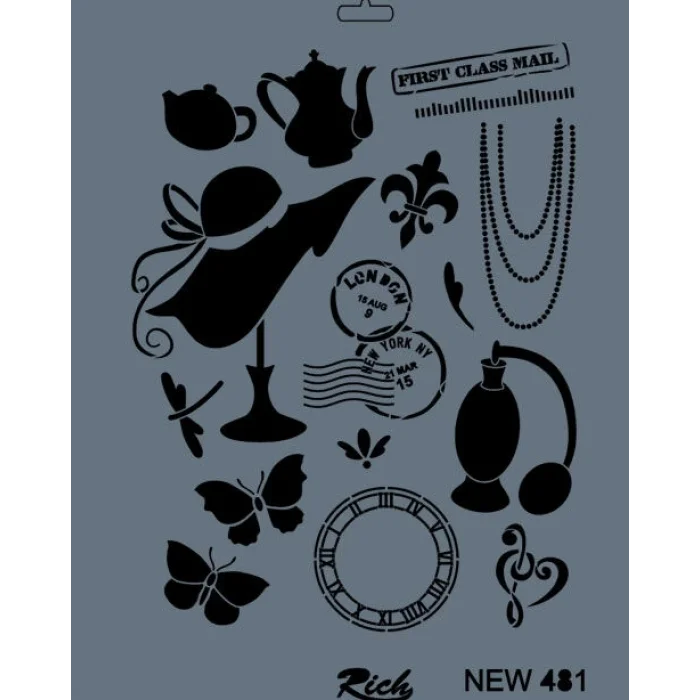 Supertrend Stencil Boyama Şablonu 25x35 cm. NEW-481