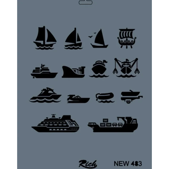 Supertrend Stencil Boyama Şablonu 25x35 cm. NEW-483