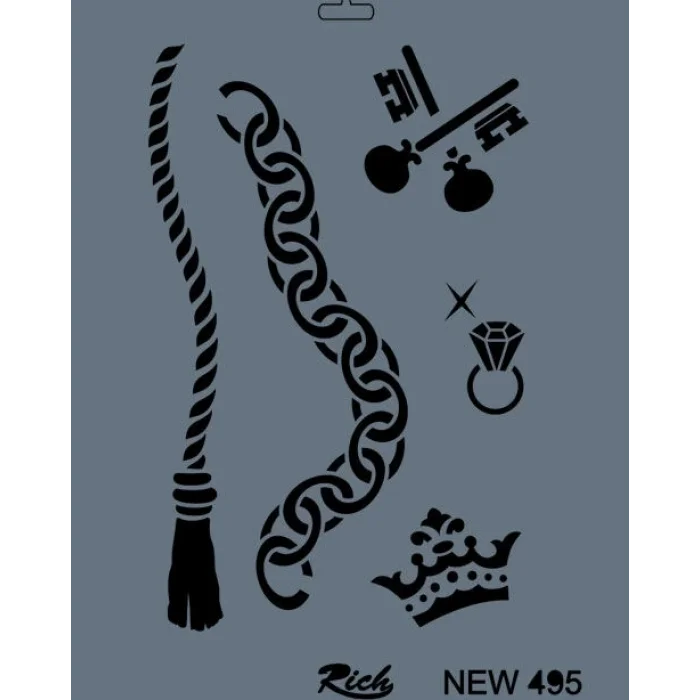 Supertrend Stencil Boyama Şablonu 25x35 cm. NEW-495