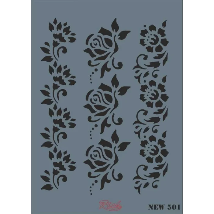 Supertrend Stencil Boyama Şablonu 25x35 cm. NEW-501