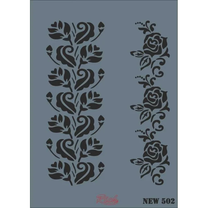 Supertrend Stencil Boyama Şablonu 25x35 cm. NEW-502