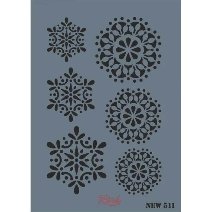 Supertrend Stencil Boyama Şablonu 25x35 cm. NEW-511