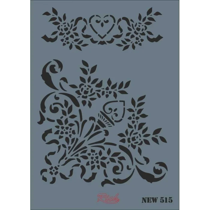 Supertrend Stencil Boyama Şablonu 25x35 cm. NEW-515