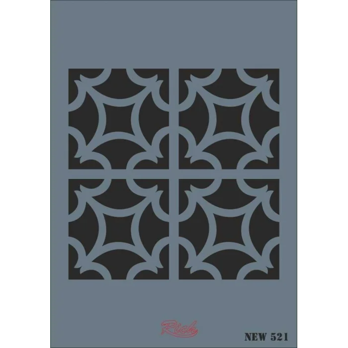 Supertrend Stencil Boyama Şablonu 25x35 cm. NEW-521