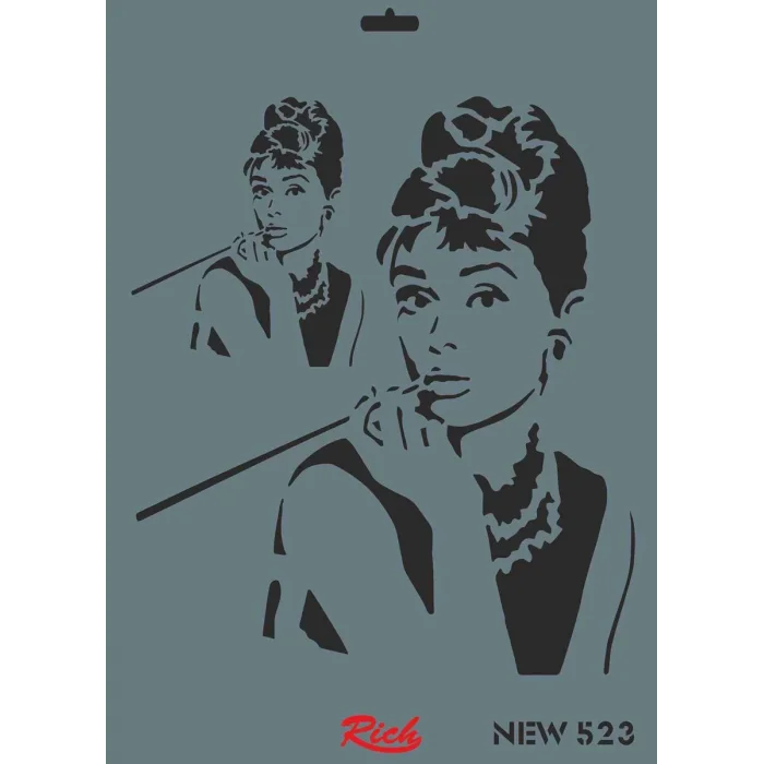 Supertrend Stencil Boyama Şablonu 25x35 cm. NEW-523